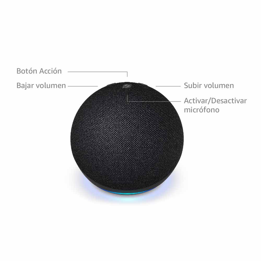 Imagen 2 del producto Reacondicionado: Parlante inteligente Amazon Echo Dot 5ta gen, control de voz, Alexa, WiFi, bluetooth, sensor de temperatura y movimiento, negro