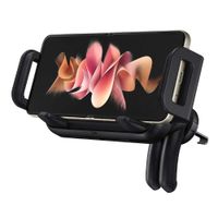 Reacondicionado: Cargador inalámbrico de auto Samsung 9W, con soporte giratorio, negro
