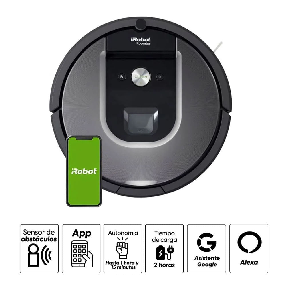Imagen 2 del producto Reacondicionado: Aspiradora Irobot Roomba 960 control Alexa o Google Assistant