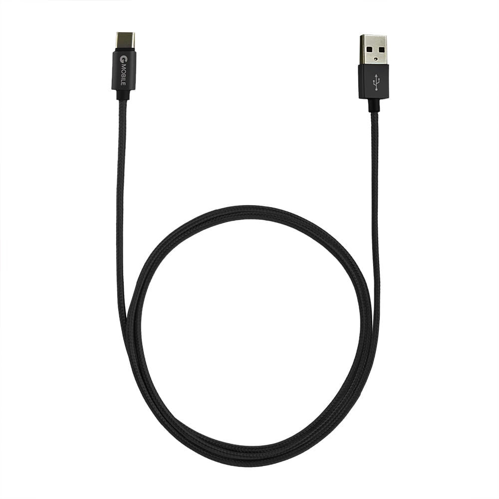 Imagen 2 del producto Reacondicionado: Cable tipo C a usb Coolbox GMobile 1 m, forrado de nylon, negro