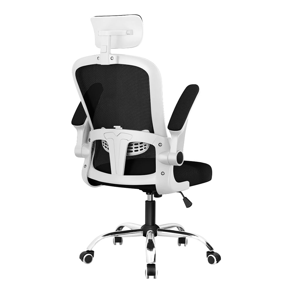 Imagen 2 del producto Silla de Oficina Evox CT256-SB con Soporte Lumbar Ajustable y Base de Acero, Blanco
