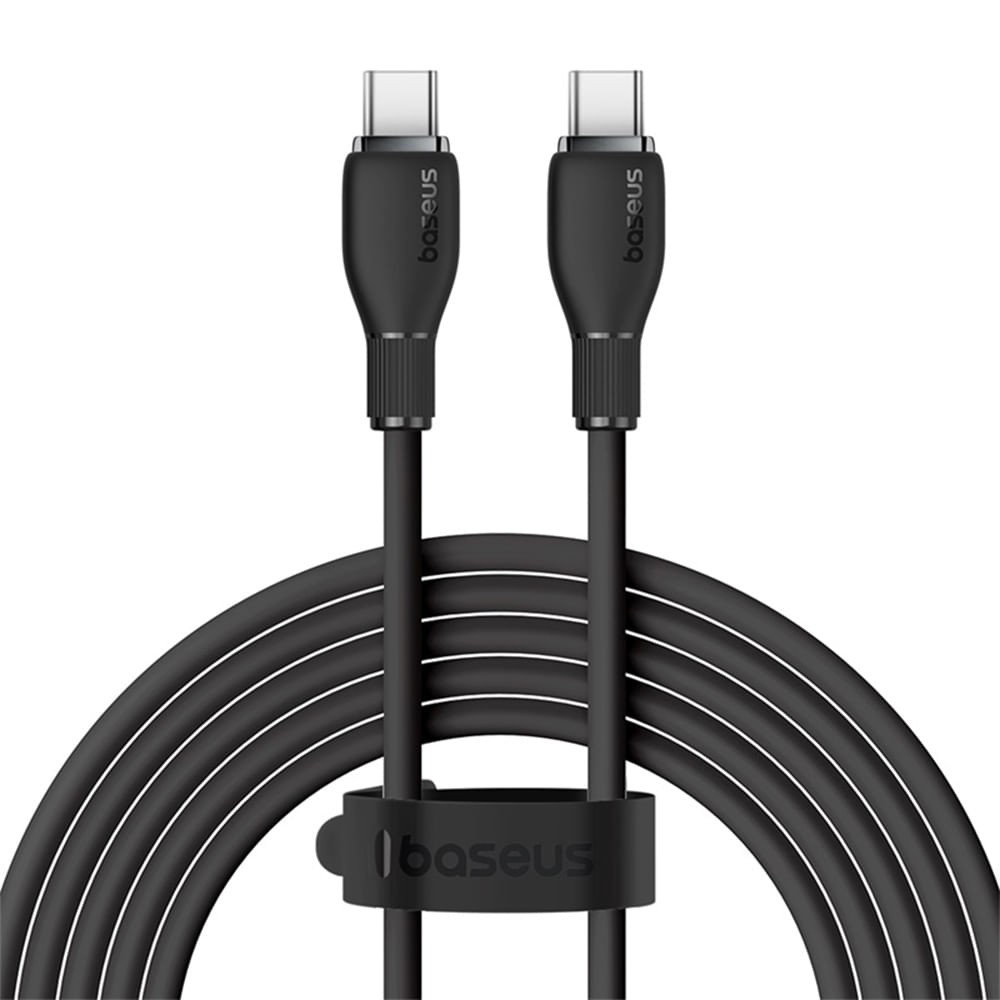 Cable USB Tipo-C a Tipo-C Baseus 100W, 2m, TPE, negro