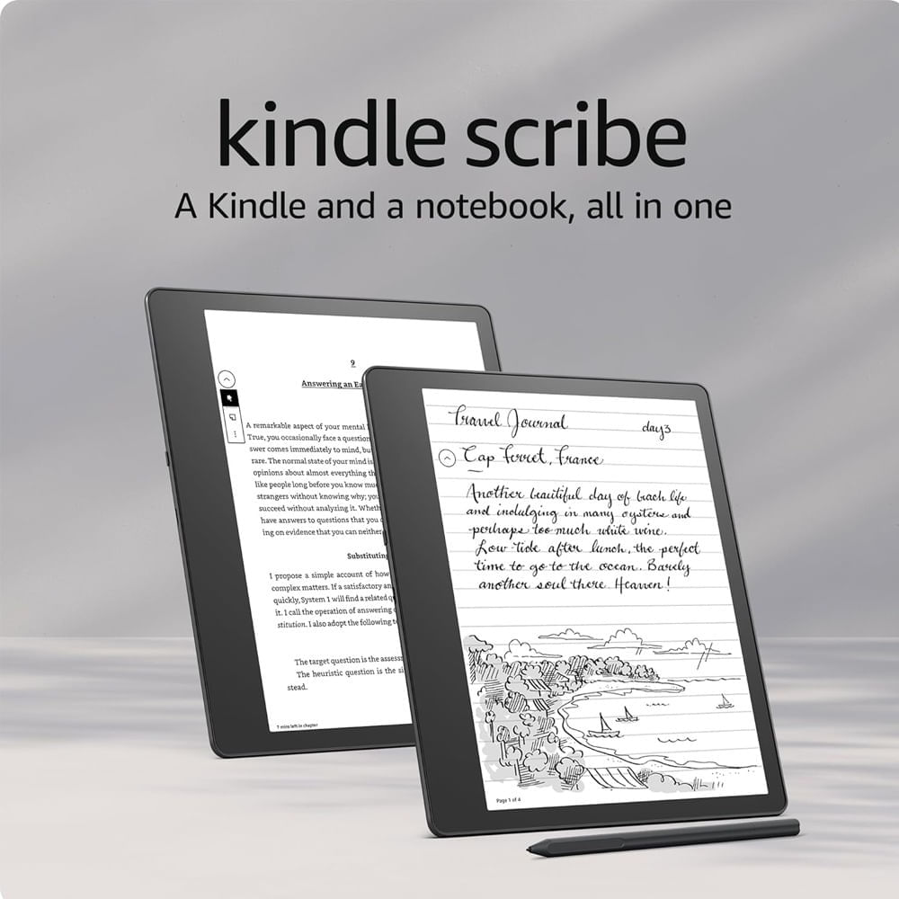 Imagen 2 del producto E-reader Amazon Kindle Scribe 10.2"" 2022 + Pen 16GB, gris (reempacado)