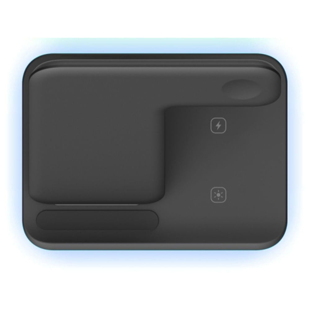 Imagen 2 del producto Cargador inalámbrico iBox 15W para iPhone, Apple Watch y Airpods, negro (reempacado)