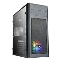 Gabinete Antryx Elegant 680, Panel lateral vidrio templado, con fuente 350W, Usb 3.0 (reempacado)