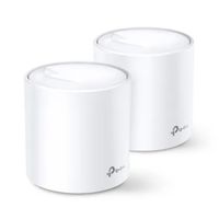 Sistema Mesh TP-Link Deco X20 AX1800 Wi-Fi 6, 1201 Mbps en 5GHz y 574 Mbps en 2.4 GHz, 2 puertos gigabit LAN, cobertura 370m2, blanco