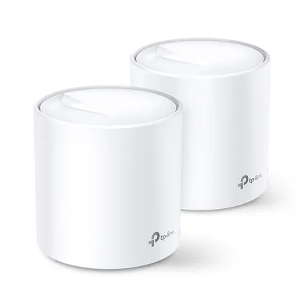 Imagen 1 del producto Sistema Mesh TP-Link Deco X20 AX1800 Wi-Fi 6, 1201 Mbps en 5GHz y 574 Mbps en 2.4 GHz, 2 puertos gigabit LAN, cobertura 370m2, blanco