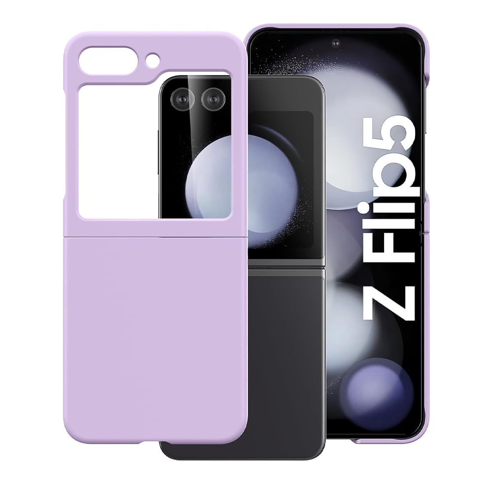 Imagen 2 del producto Case para Samsung Galaxy Flip 5, amortiguador de choques, lila