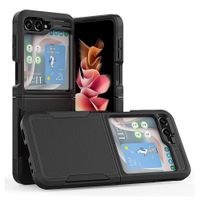 Case para Samsung Flip 5, amortiguador de choques, negro