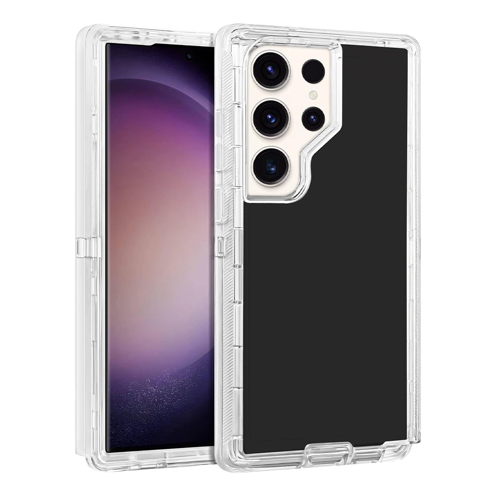 Case para Samsung Galaxy S24 Ultra protección 360, 3 capas de protección, negro