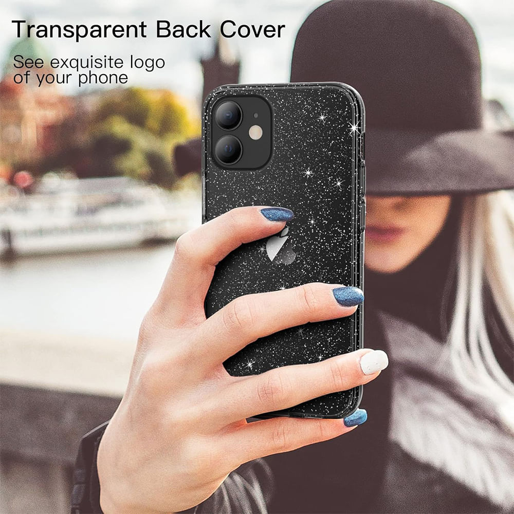 Imagen 2 del producto Case para iPhone 12 mini, amortiguador de choques, negro