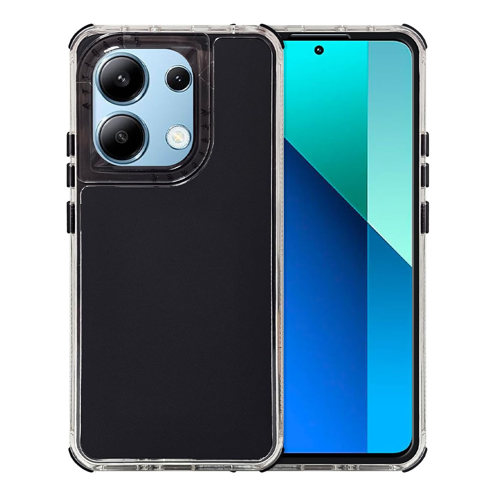 Case para Redmi Note 13 Pro, protección 360, 3 capas de protección, negro