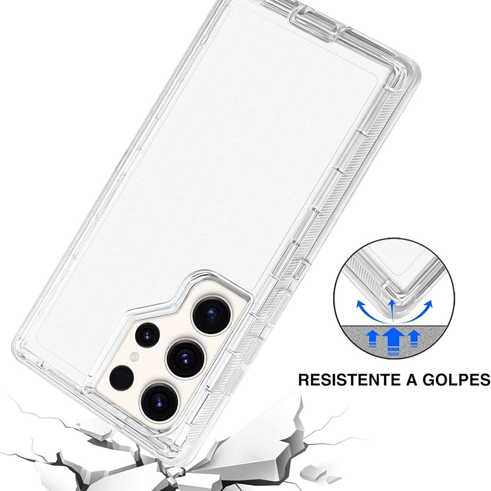 Imagen 2 del producto Case para Samsung S22 Ultra, protección 360, 3 capas de protección, transparente