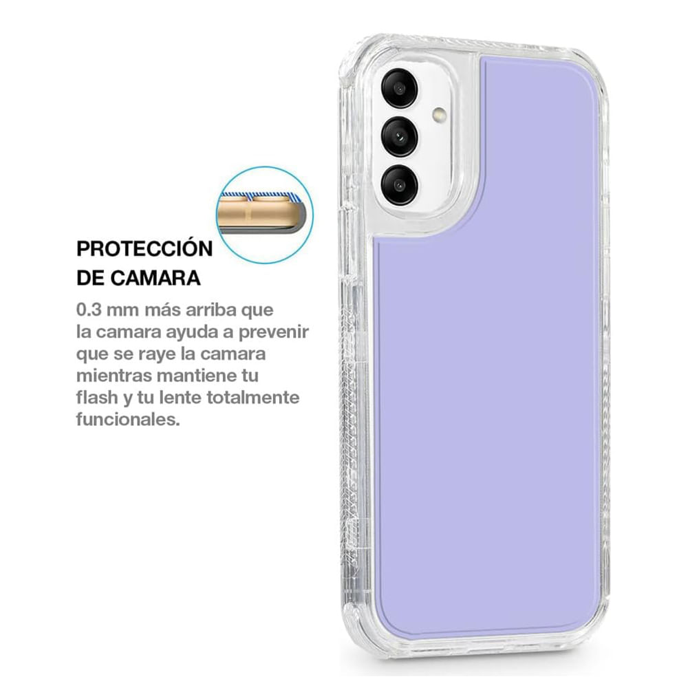Imagen 2 del producto Case para Samsung Galaxy S23 FE, protección 360, 3 capas de protección, morado