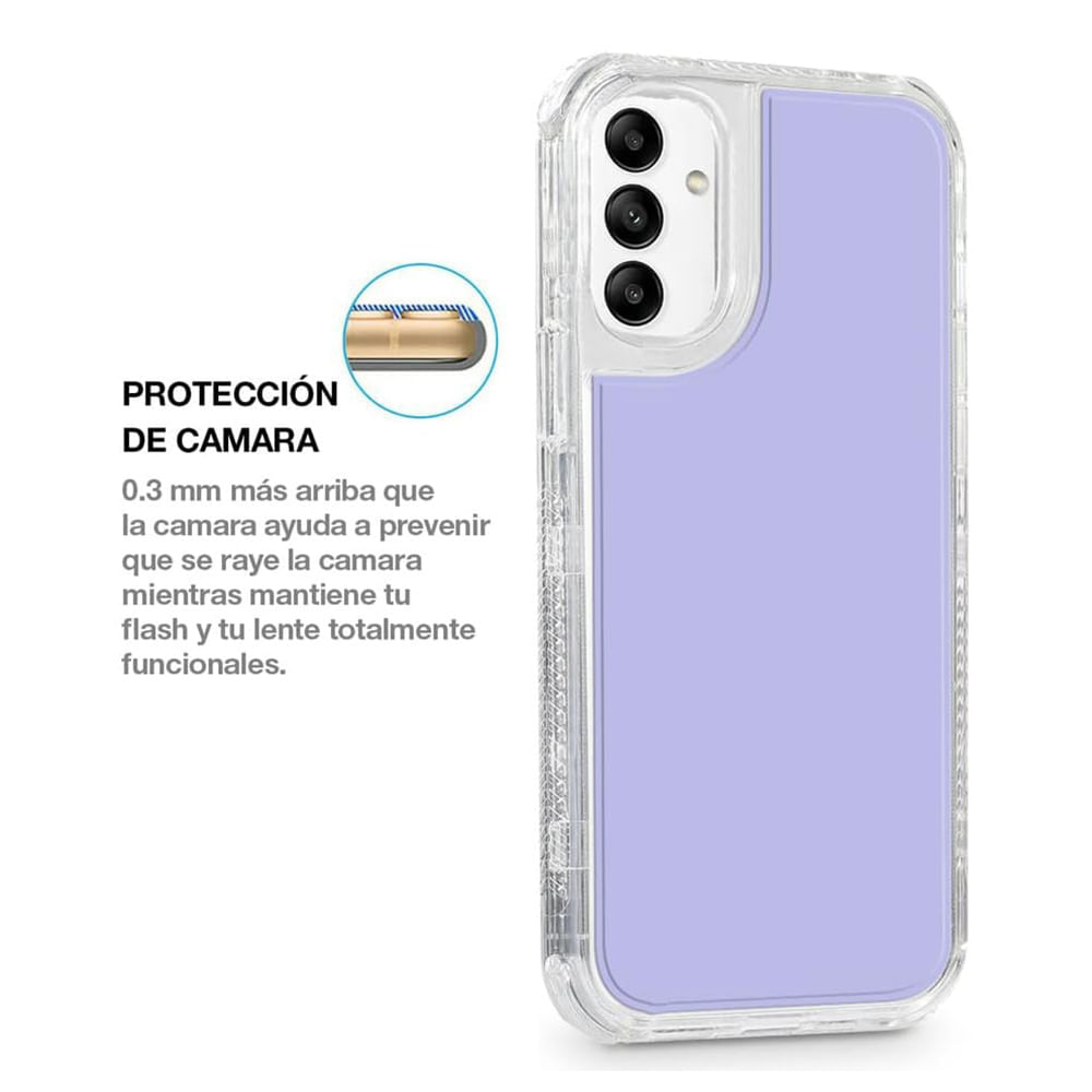 Imagen 2 del producto Case para Samsung Galaxy S24 protección 360, 3 capas de protección, morado