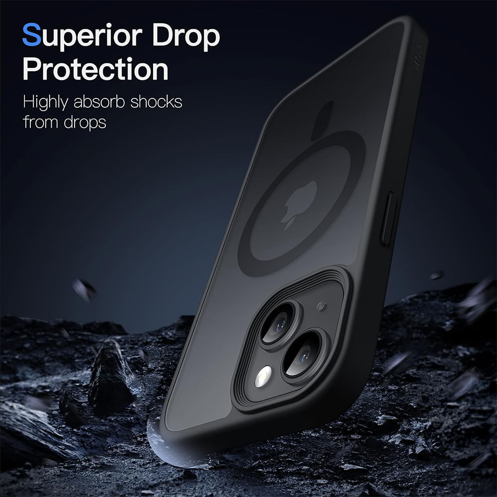 Imagen 2 del producto Case para iPhone 15 Plus con MagSafe para carga inalámbrica, negro