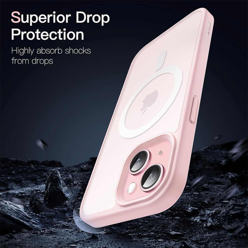 Imagen 2 del producto Case para iPhone 15 Plus con MagSafe para carga inalámbrica, rosado