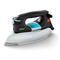 Plancha pesada clásica Oster GCSTBV4119 100w, base de aluminio pulido, negro