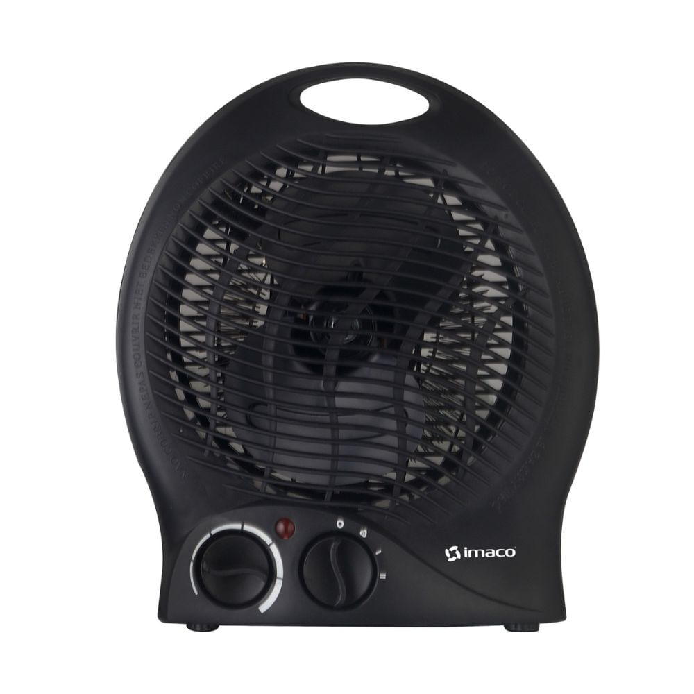 Termoventilador portátil Imaco 2000W, movimiento oscilante, negro