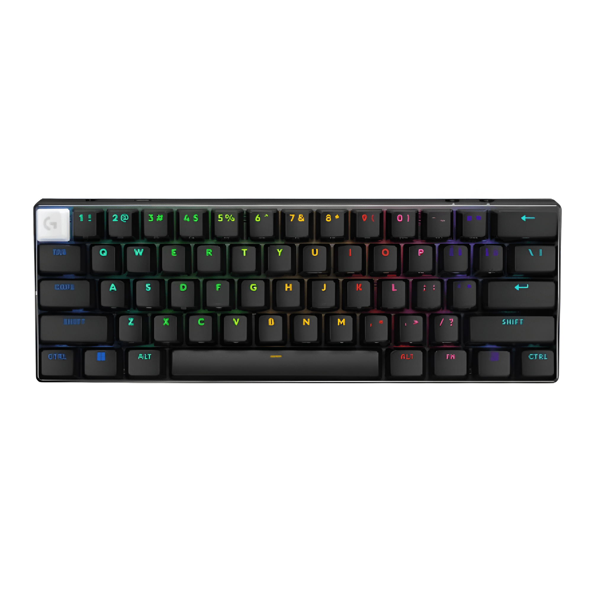 Teclado Gamer Logitech Pro X 60 Lightspeed Bt/Óptico/65 Hrs/Rgb Black