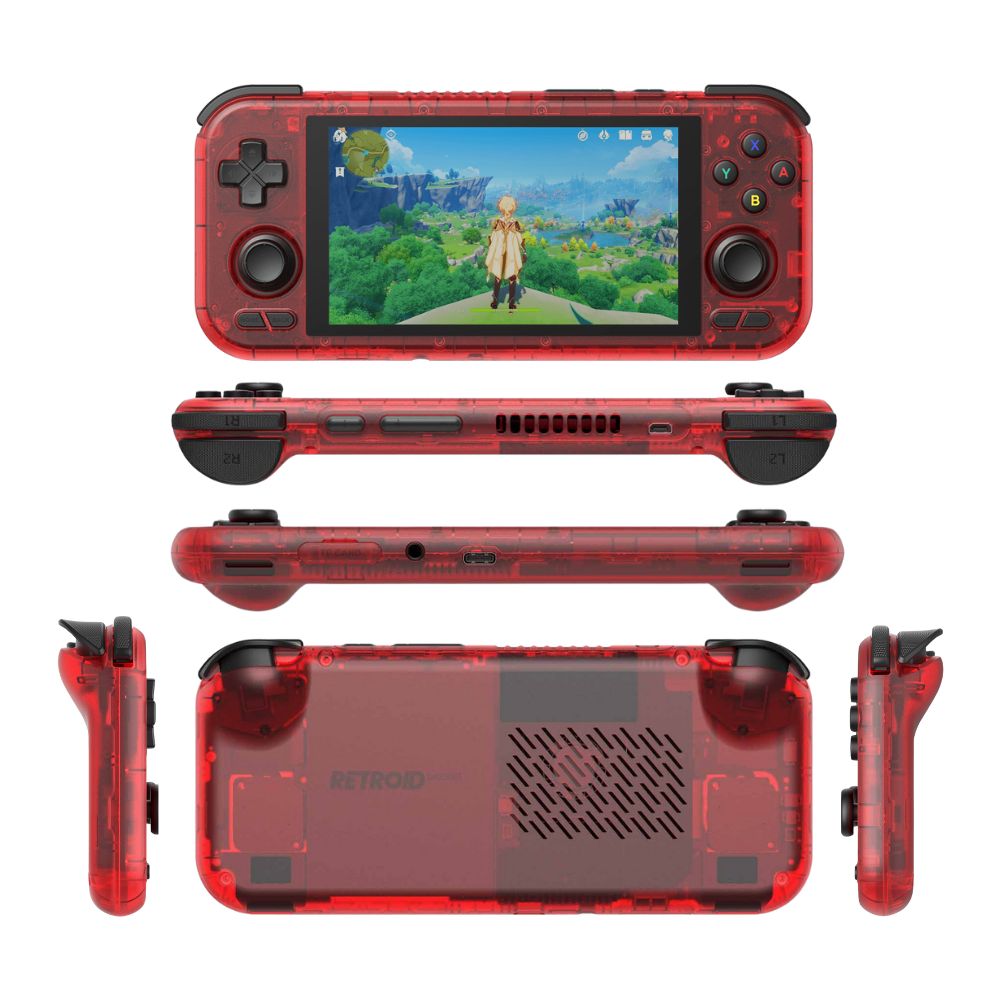 Imagen 2 del producto Consola portátil Retroid Pocket 4 Pro Rojo transparente