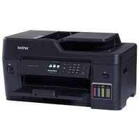 Impresora multifuncional Brother MFC-T4500DW, inyección de tinta, inalámbrica, Wi-Fi, con tanques recargables + 4 botellas de tinta