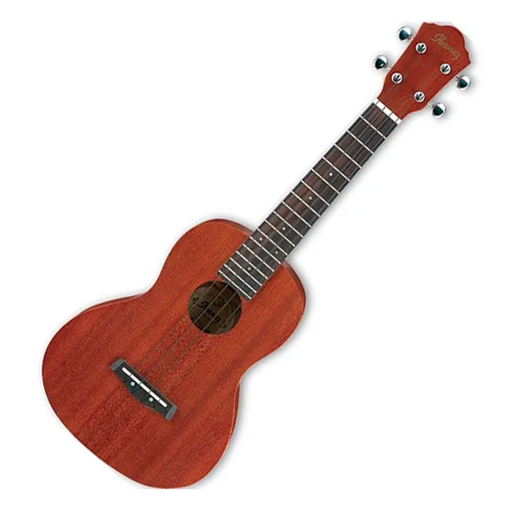 Ukelele acústico Ibanez UKC10 Open Pore con funda