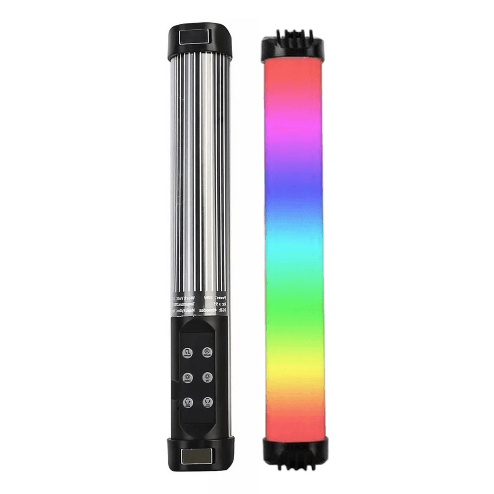 Luz LED RGB de mano RL30SL 10W, 1200 lúmenes, CRI 95, temperatura 2700K-7500K, efectos música, flash y cámara, recargable, portátil