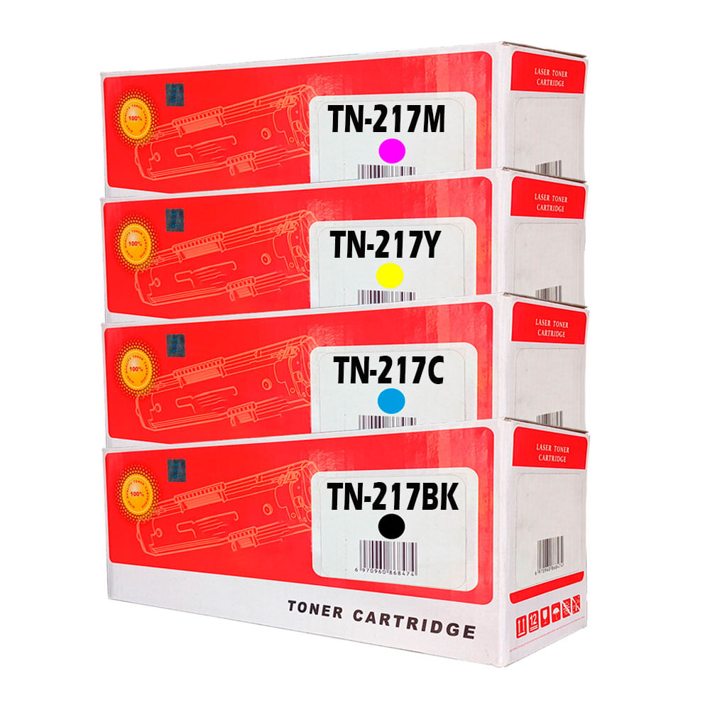 Imagen 1 del producto Pack Toner Compatible TN-217 Negro y Colores
