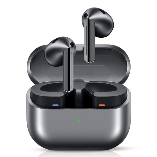 Audífonos bluetooth True Wireless Samsung Galaxy Buds3 cancelación de ruido, duración máx. 30 horas con estuche de carga, gris