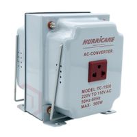 Transformador Hurricane 500W, adaptador 220/110v, AC, blanco