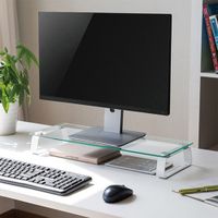 Rack soporte para monitor Brateck de vidrio templado 56 x 21 x 8cm (reempacados)
