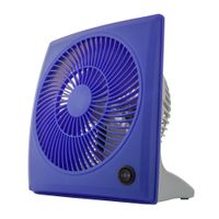 Reacondicionado: Ventilador de mesa Westminster 23 cm, 40w, cuadrado, azul