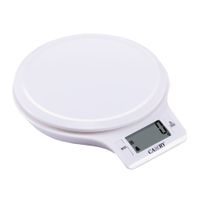 Reacondicionado: Balanza de cocina Camry redonda, máx. 5 kg, blanco