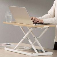 Reacondicionado: Elevador de escritorio Brateck KBT-10 patas plegables, elevación en X