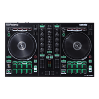 Controlador DJ Roland DJ-202 2 canales, 4 decks, Serato DJ Lite, Sampler TR Integrado, conexión USB, negro