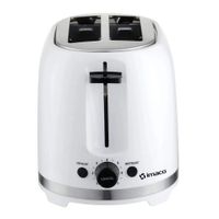 Tostadora Imaco IBT2085 850W, capacidad 2 panes, antideslizante, blanco