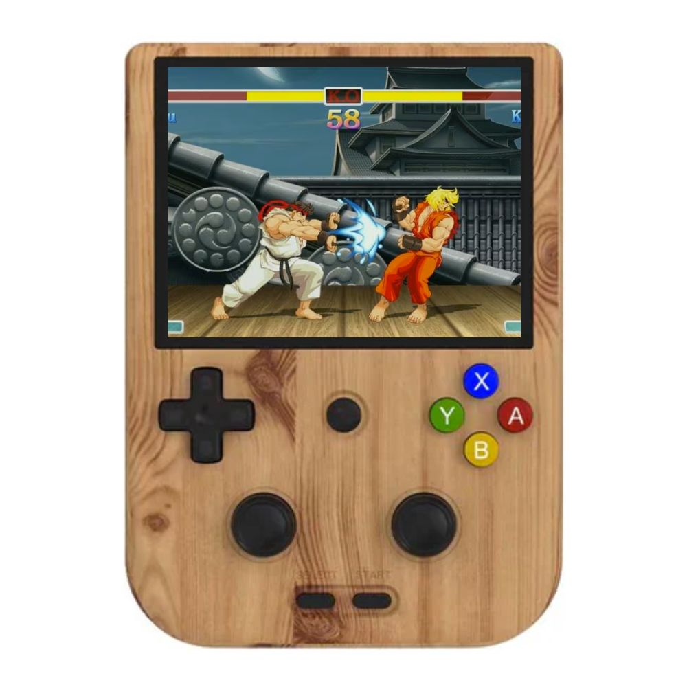 Multiconsola Retro Anbernic RG405V Grano de madera