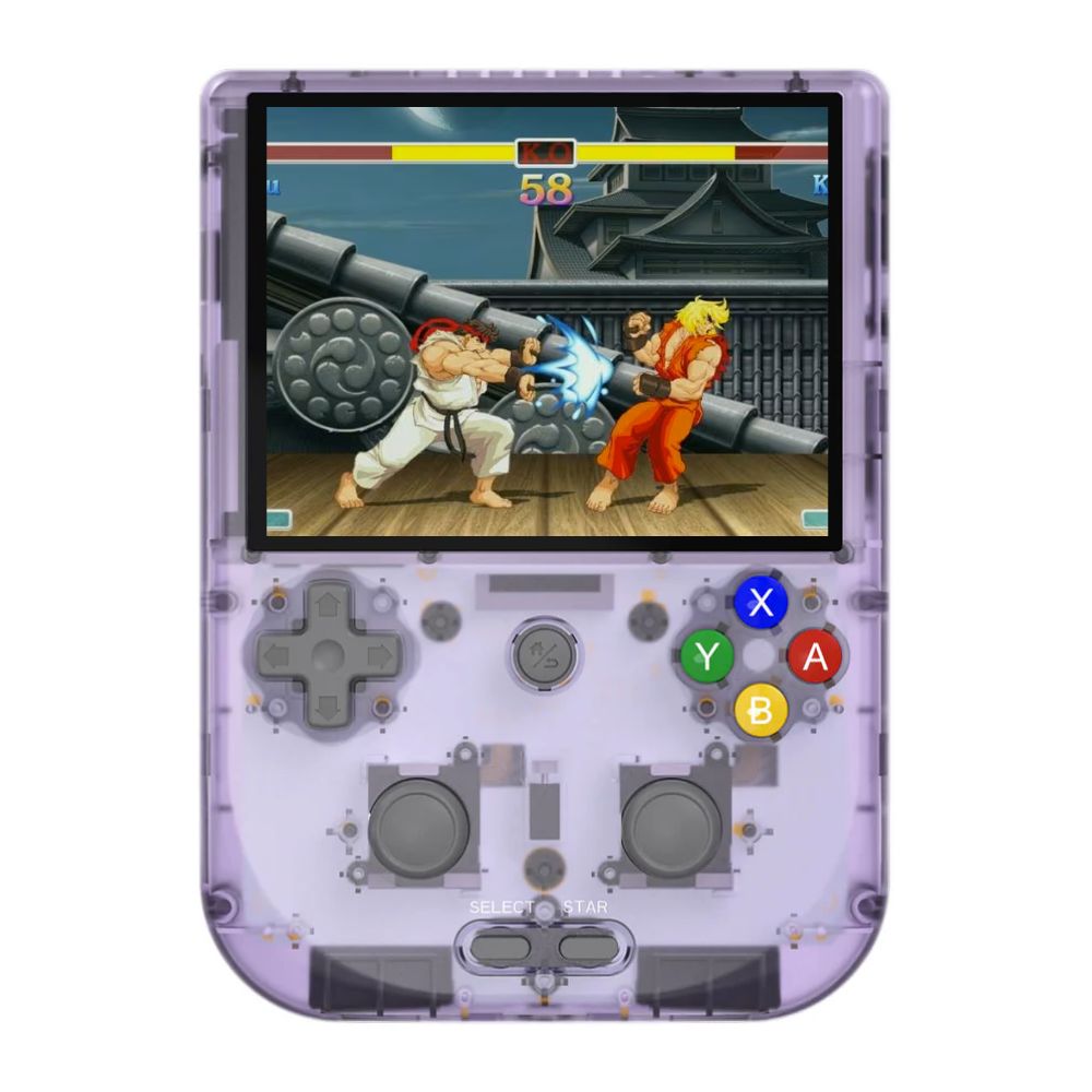 Multiconsola Retro Anbernic RG405V Lila trasparente