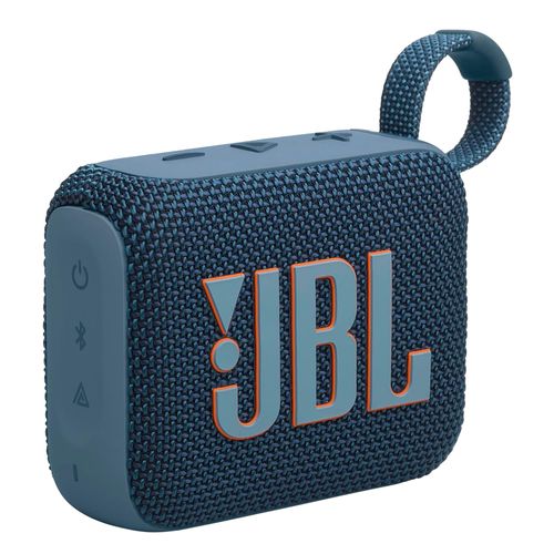 Parlante bluetooth JBL Go 4 potencia 4.2W, resistente al agua IP67, hasta 7 horas de reproducción, puerto de carga USB Tipo-C, azul