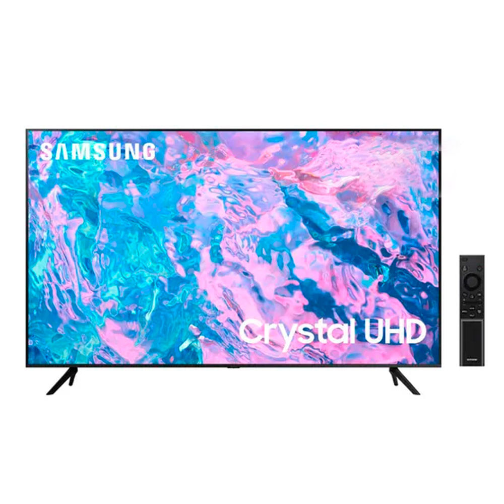 Smart TV Samsung 4K 43" LED, Crystal, Ultra HD, sistema Tizen OS integrado, 43DU7000G 2024