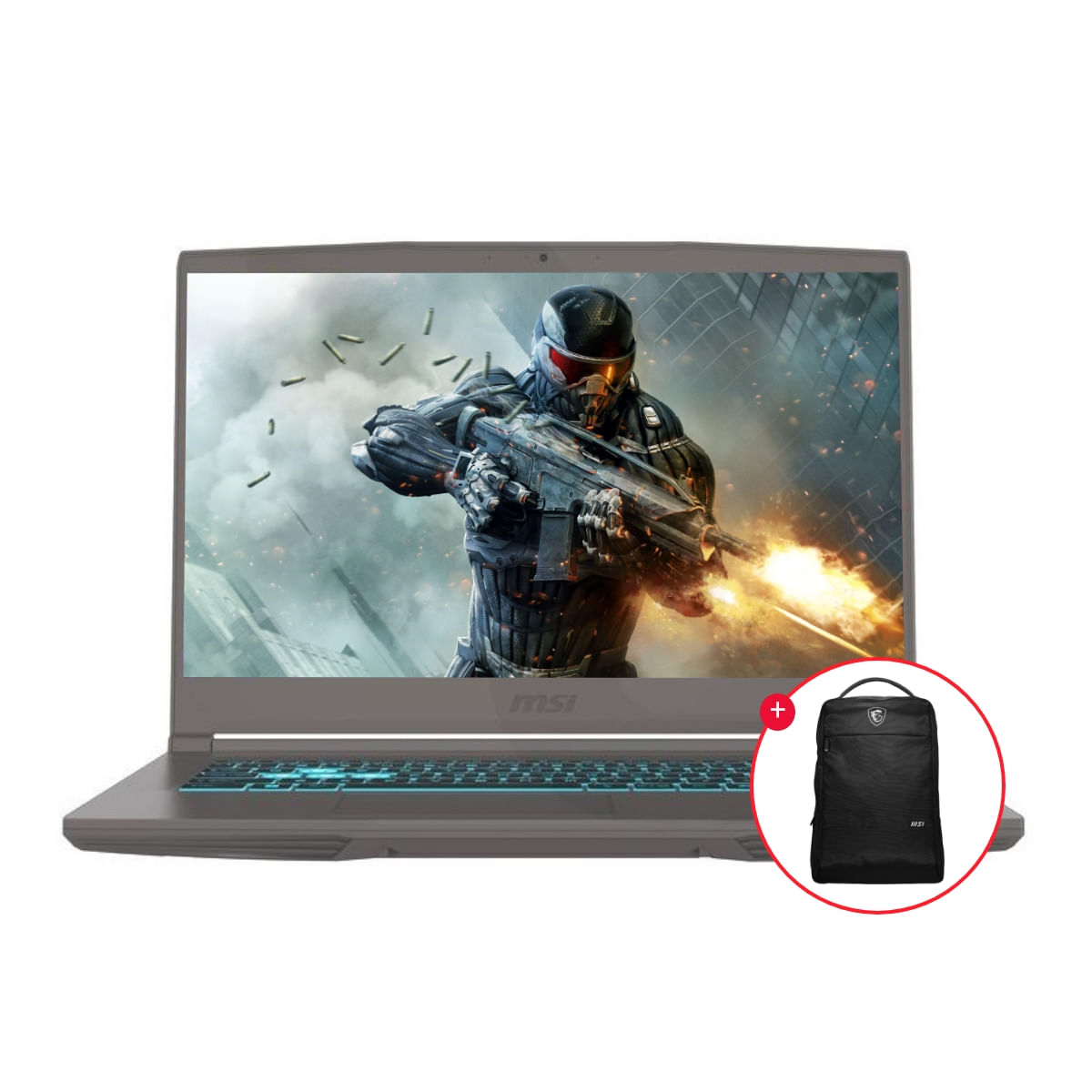 Laptop MSI Thin 15 B12VE 15.6", FHD, IPS, Intel Core i7-12650H, 512GB SSD, 16GB RAM, GeForce RTX 4050 6GB + Mochila