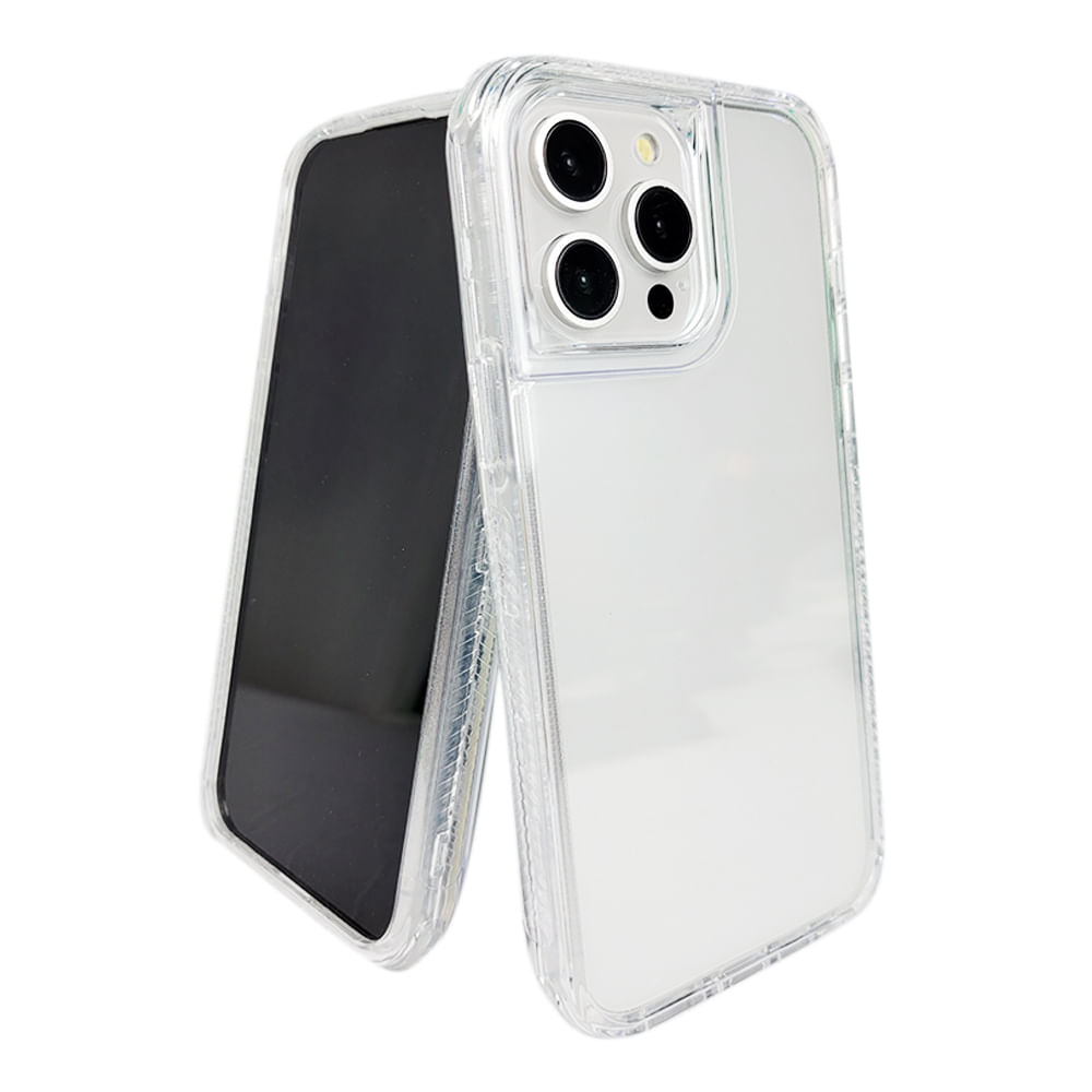 Imagen 2 del producto Case para iPhone 15 Pro Max, protección 360, 3 en 1, transparente
