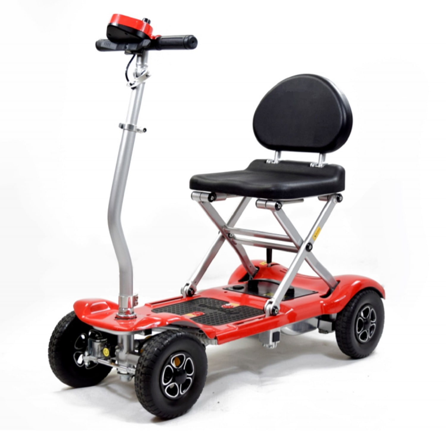 Silla de ruedas, scooter eléctrico First Care Pro S5 Lite 7-8", autonomía hasta 22 km, vel. 8 km/h, 300W, rojo