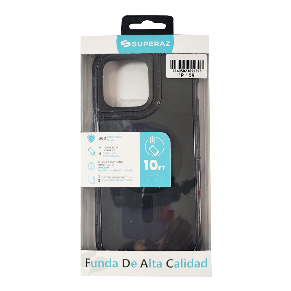 Imagen 2 del producto Case para iPhone 15 Pro, Protección 360 con Magsafe para carga inalámbrica, negro