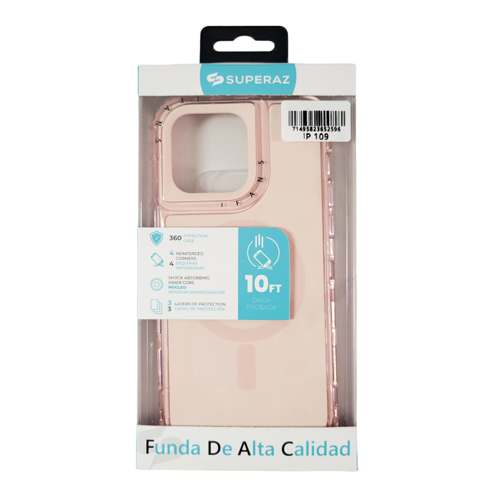 Imagen 2 del producto Case para iPhone 15 Pro, Protección 360 con Magsafe para carga inalámbrica, rosado