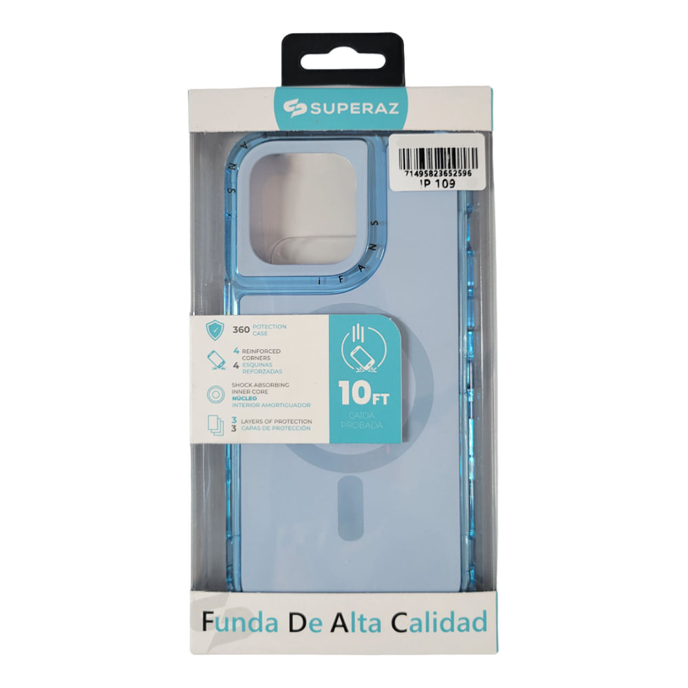 Imagen 2 del producto Case para iPhone 15 Pro, Protección 360 con Magsafe para carga inalámbrica, celeste