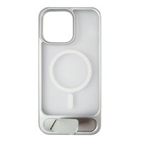 Case para iPhone 15 Pro Max, con Magsafe para carga inalámbrica con soporte inferior, blanco