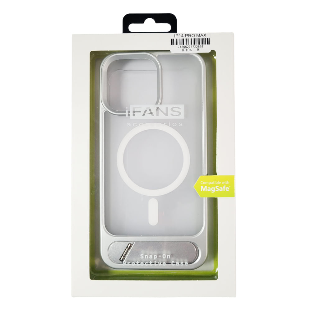 Imagen 2 del producto Case para iPhone 15 Pro Max, con Magsafe para carga inalámbrica con soporte inferior, blanco