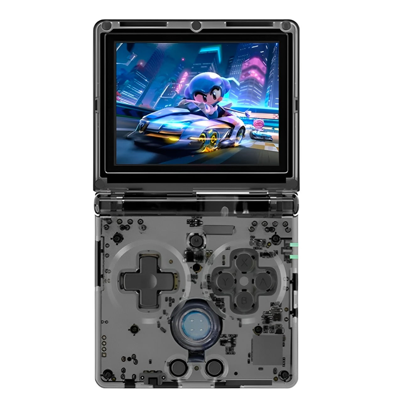 Consola portátil Anbernic RG35XXSP 3.5", 64GB, 1GB ram, duración máx. 8 horas, conexión Wi-Fi y Bluetooth, negro